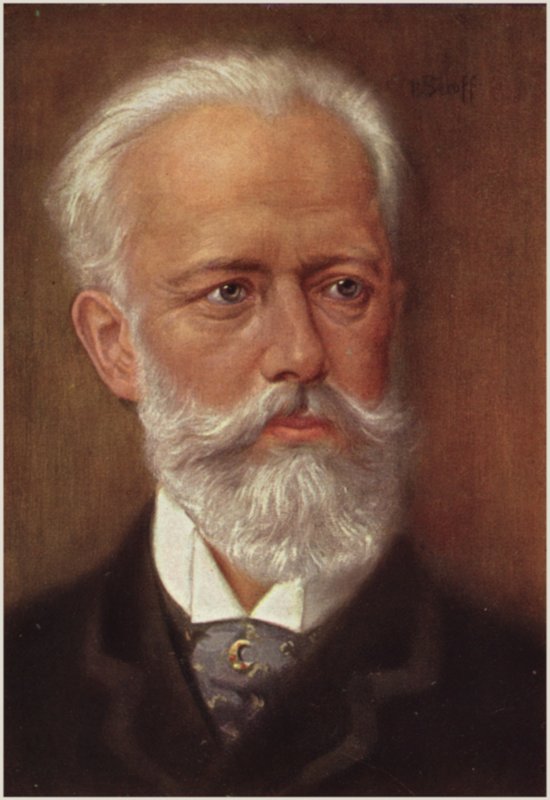 Portret Piotra Iljicza Czajkowskiego autorstwa Russian School