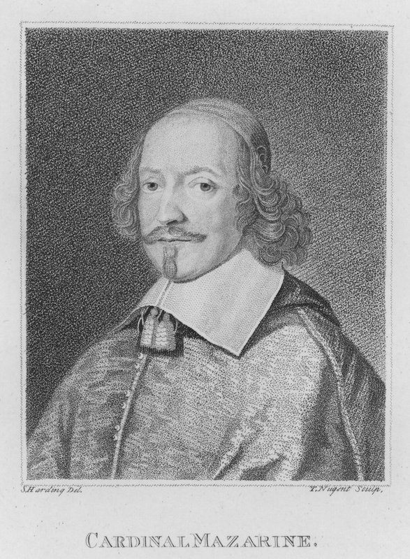 kardynał Mazarine (rycina) autorstwa S. (after) Harding