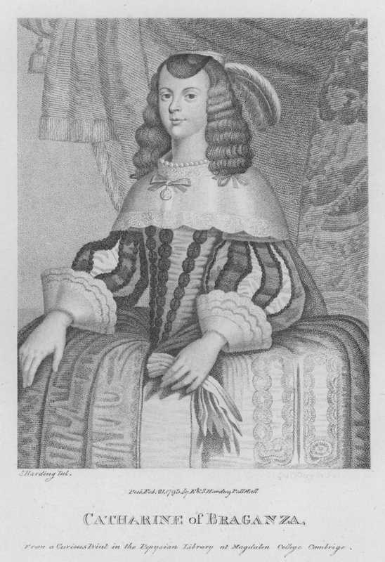 Katarzyna z Braganzy (grafika) autorstwa S. (after) Harding