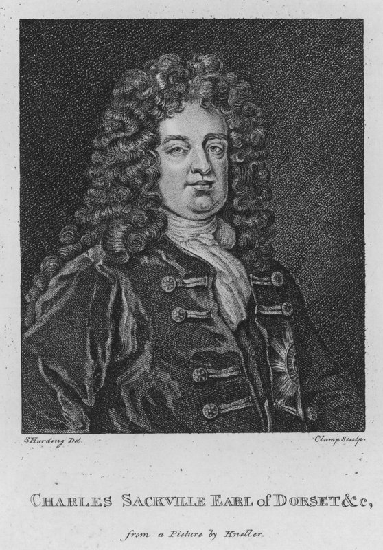 Charles Sackville, hrabia Dorset itp. (Grawerowanie) autorstwa S. (after) Harding