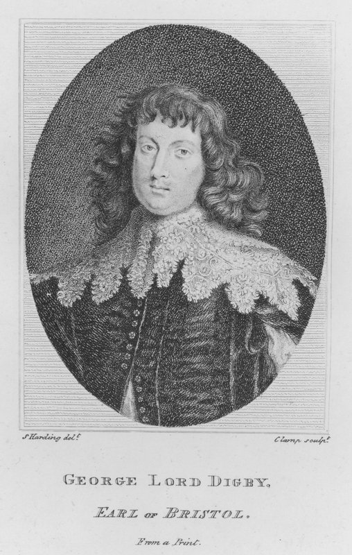 George Lord Digby, hrabia Bristolu (grawerowanie) autorstwa S. (after) Harding