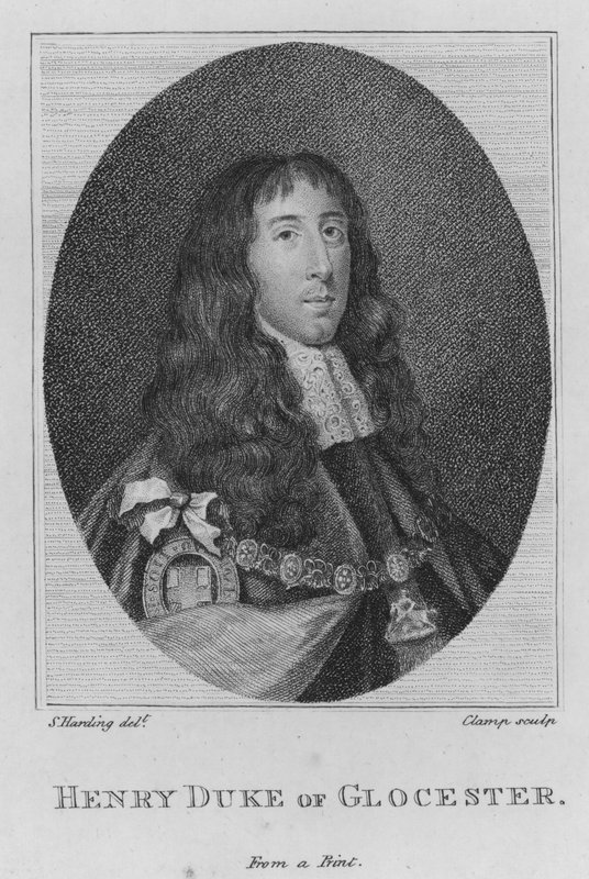 Henryk książę Glocester (grawerowanie) autorstwa S. (after) Harding