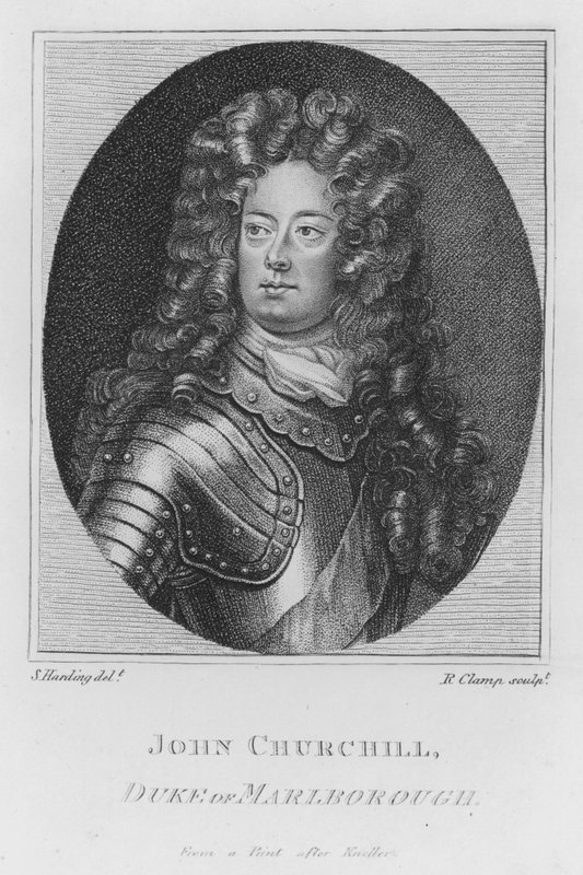 John Churchill, książę Marlborough (grawerowanie) autorstwa S. (after) Harding