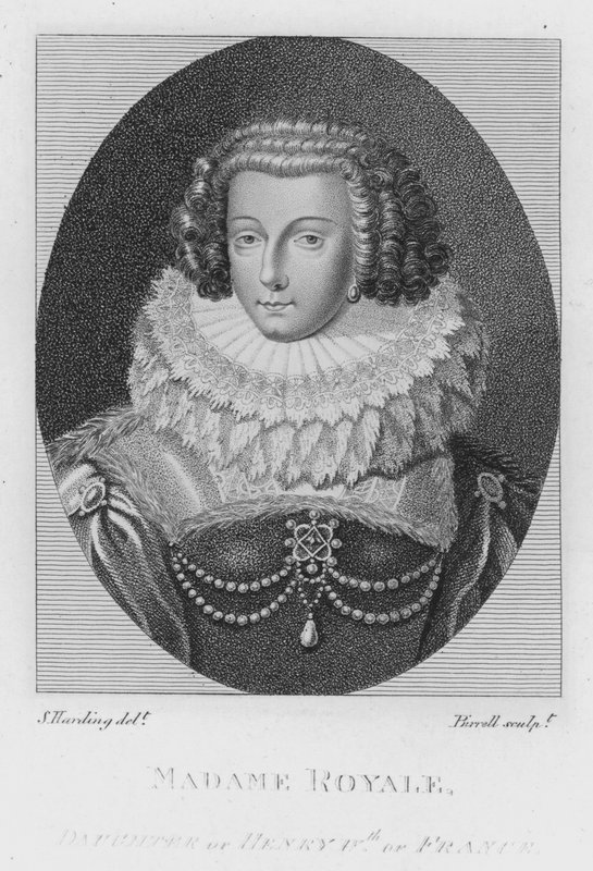 Madame Royale, córka Henryka IV Francji (rycina) autorstwa S. (after) Harding