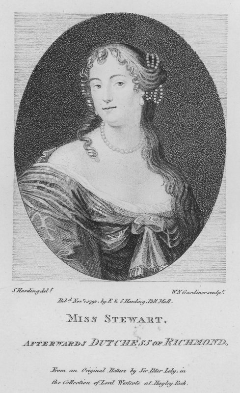Panna Stewart, później Dutchess of Richmond (grafika) autorstwa S. (after) Harding