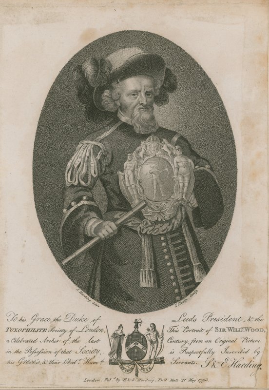 Sir William Wood, słynny łucznik autorstwa S. Harding