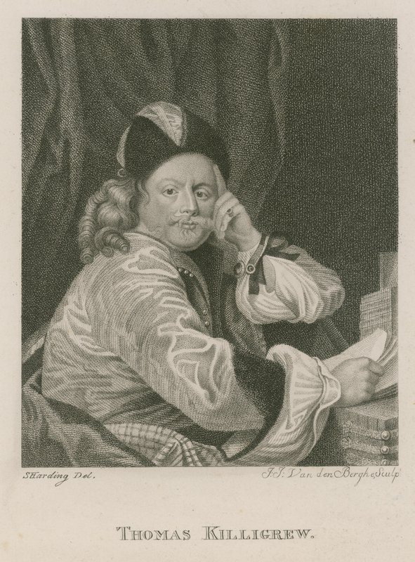 Thomas Killigrew, dramaturg i dyrektor teatru autorstwa S. Harding