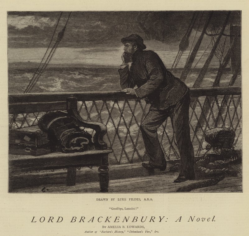 Lord Brackenbury, powieść autorstwa Samuel Luke Fildes