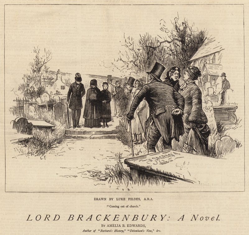 Lord Brackenbury, powieść autorstwa Samuel Luke Fildes