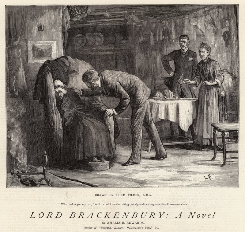 Lord Brackenbury, powieść autorstwa Samuel Luke Fildes