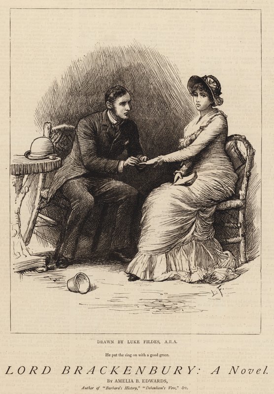 Lord Brackenbury, powieść autorstwa Samuel Luke Fildes