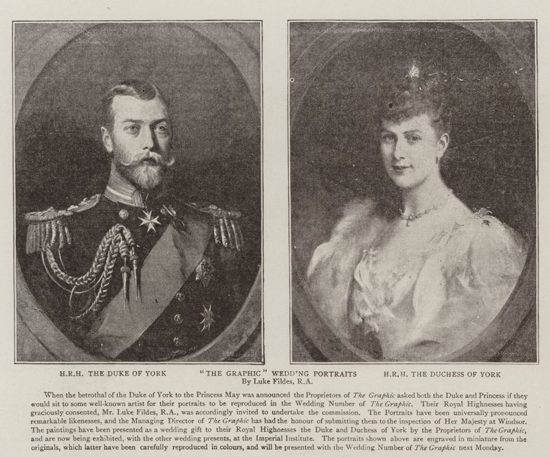 Graficzne portrety ślubne autorstwa Samuel Luke Fildes