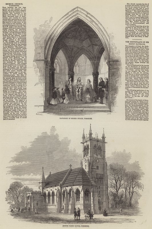 Kościół Escricka, Yorkshire autorstwa Samuel Read