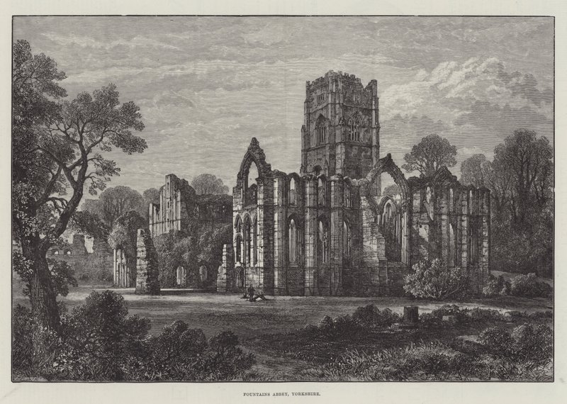 Opactwo Fontann, Yorkshire autorstwa Samuel Read