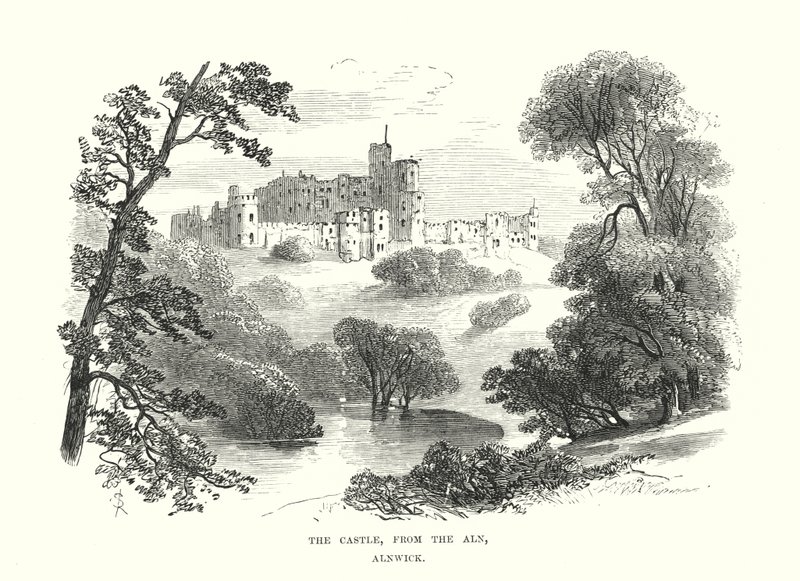 Zamek, od Aln, Alnwick autorstwa Samuel Read