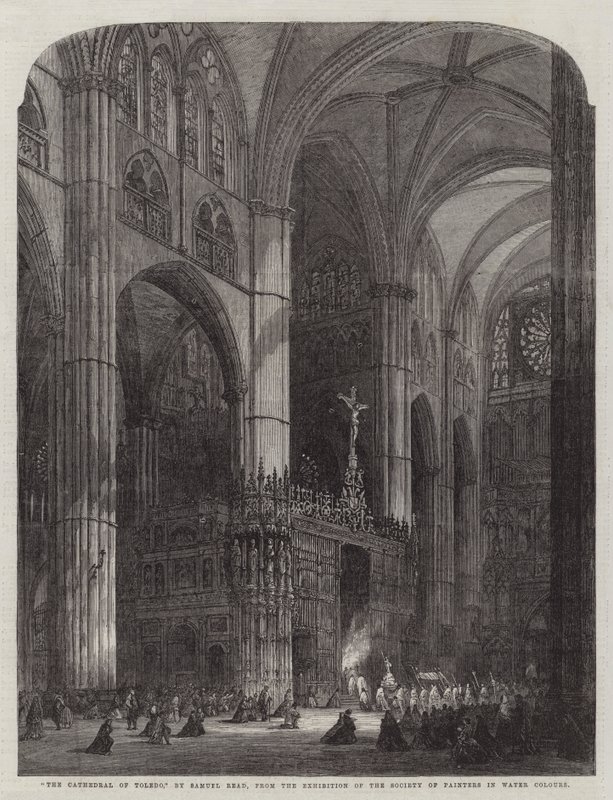 Katedra w Toledo, z wystawy Towarzystwa Malarzy Akwarelowych autorstwa Samuel Read