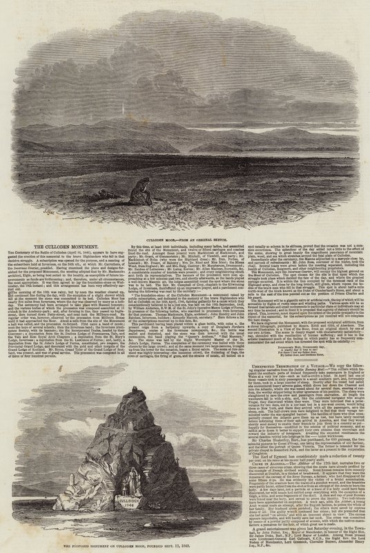 Pomnik Culloden autorstwa Samuel Read
