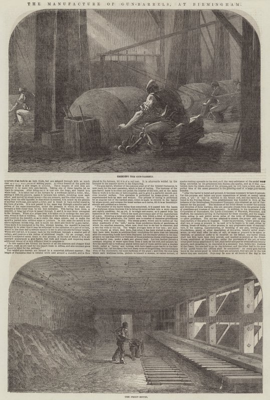Produkcja luf w Birmingham autorstwa Samuel Read