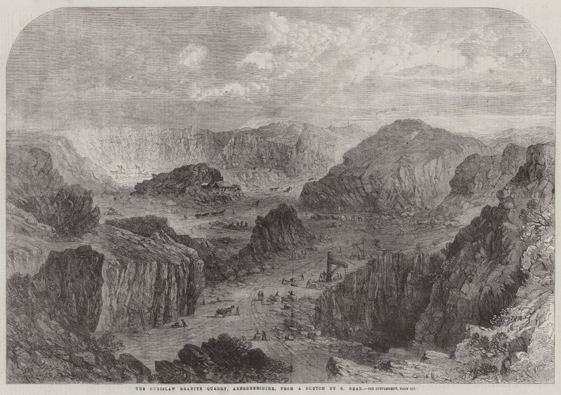 Kamieniołom granitu Rubisław, Aberdeenshire autorstwa Samuel Read