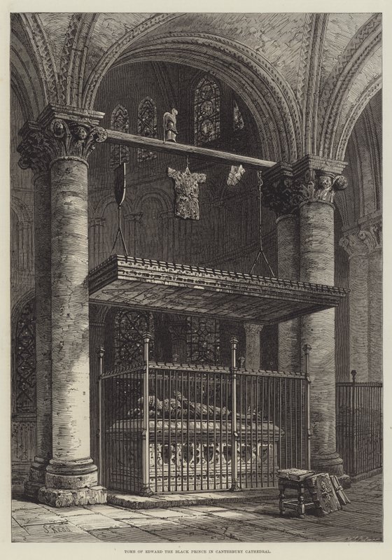 Grób Edwarda Czarnego Księcia w katedrze w Canterbury autorstwa Samuel Read