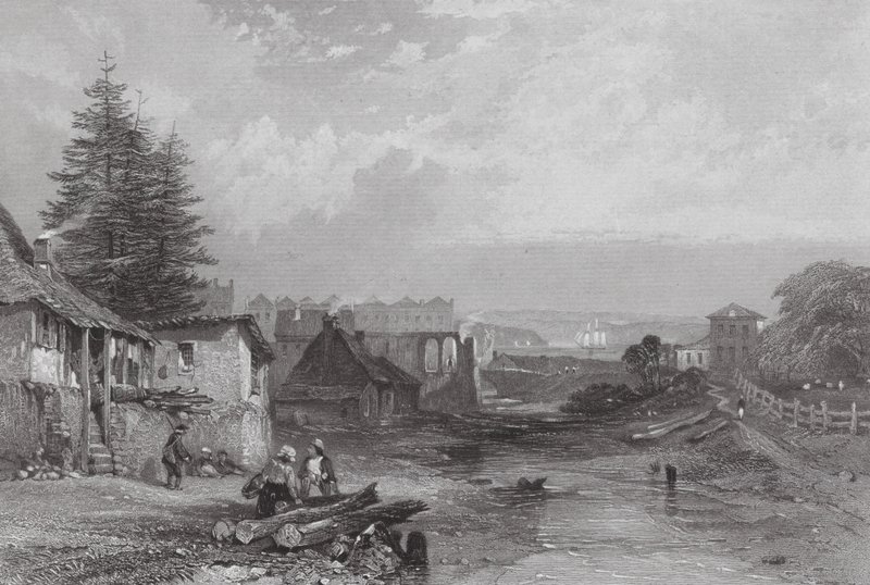 Australia: The Old Tank Stream, Sydney (grawerunek) autorstwa Samuel (after) Prout