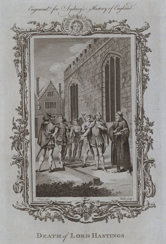 Śmierć Lorda Hastingsa (rycina) autorstwa Samuel (after) Wale