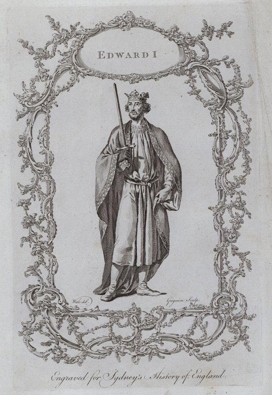Edward I (grawerunek) autorstwa Samuel (after) Wale