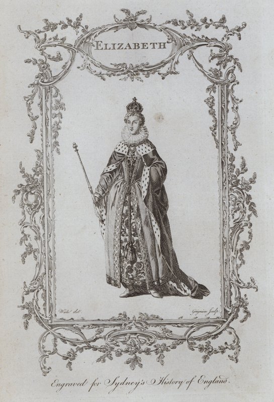 Elżbieta (grawerowanie) autorstwa Samuel (after) Wale
