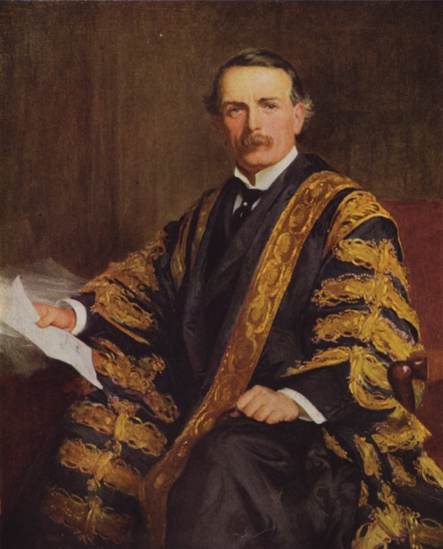 David Lloyd George, walijski polityk liberalny i premier Wielkiej Brytanii (kolor lito) autorstwa Samuel Luke (after) Fildes