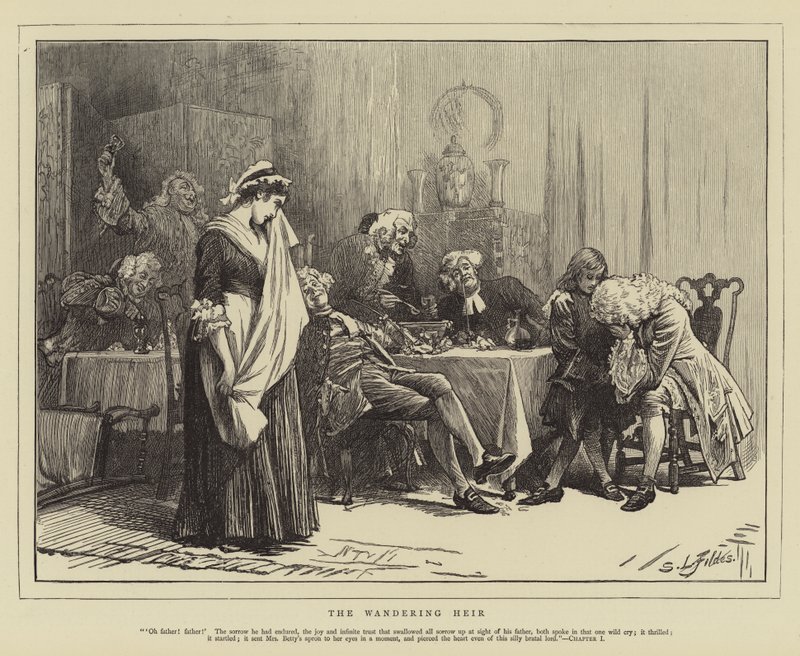 Wędrujący Dziedzic autorstwa Samuel Luke Fildes