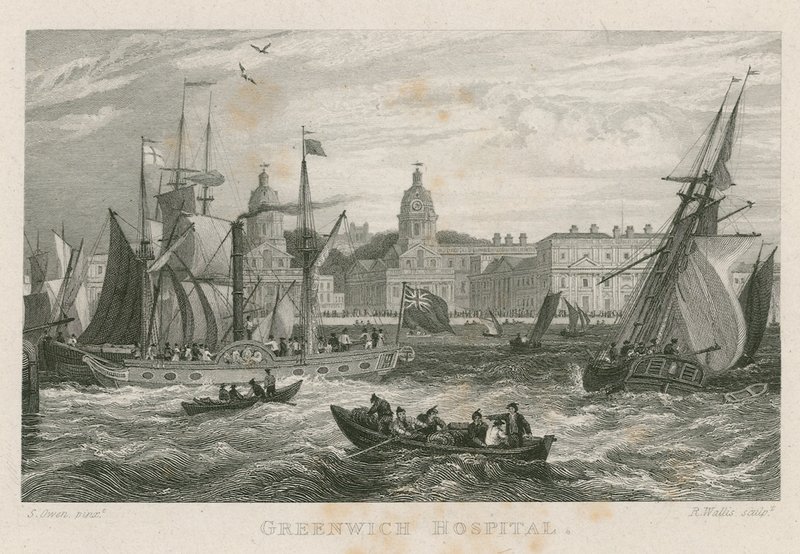 Szpital Greenwich, Londyn autorstwa Samuel Owen