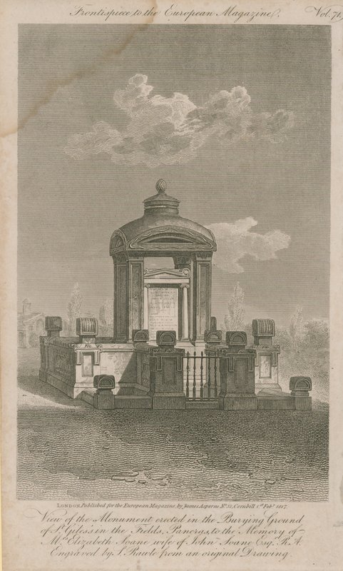 Pomnik Elżbiety Soane autorstwa Samuel Rawle