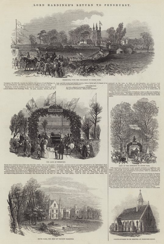Powrót Lorda Hardinge do Penshurst autorstwa Samuel Read