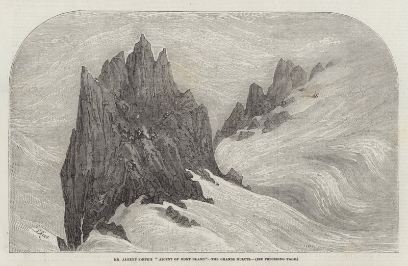 Podejście Pana Alberta Smitha na Mont Blanc, Grands Mulets autorstwa Samuel Read