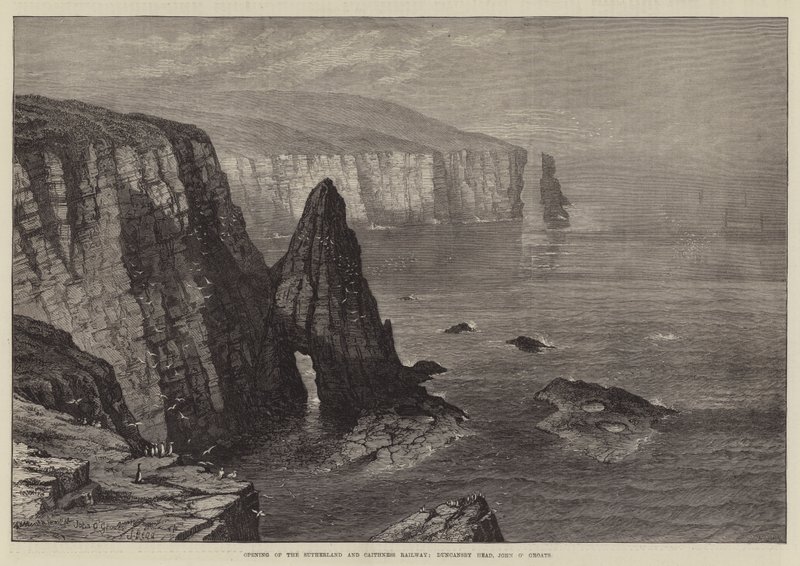 Otwarcie kolei Sutherland i Caithness, Duncansby Head, John o