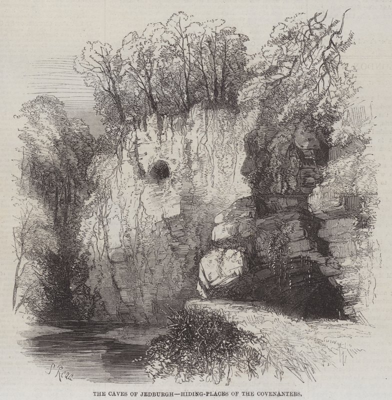 Jaskinie Jedburgh, kryjówki Przymierzy autorstwa Samuel Read