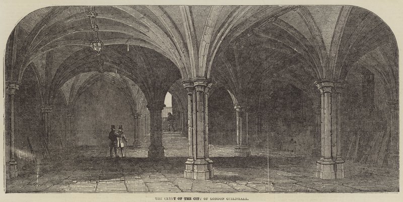 Krypta City of London Guildhall autorstwa Samuel Read