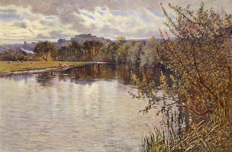 Zamek Stirling (kolorowa litografia) autorstwa Samuel Reid