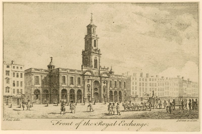 Front Royal Exchange, Londyn autorstwa Samuel Wale
