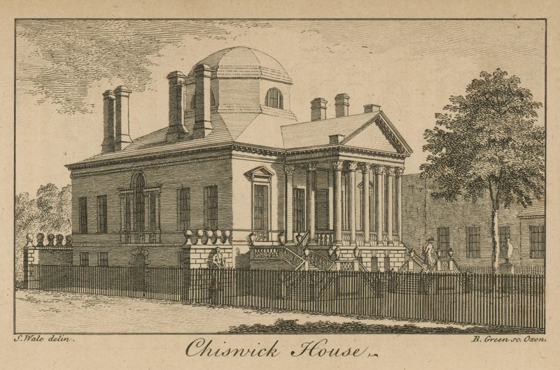 Ogólny widok Chiswick House autorstwa Samuel Wale