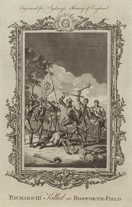 Król Ryszard III zabity w Bosworth Field autorstwa Samuel Wale