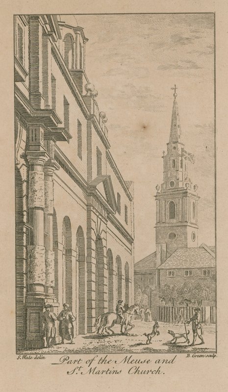 Część Mozy i kościoła św. Marcina autorstwa Samuel Wale