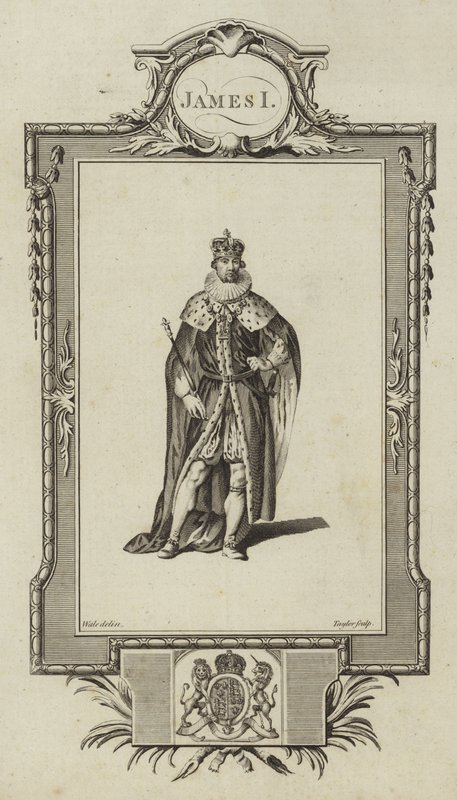 Portret Jakuba I autorstwa Samuel Wale