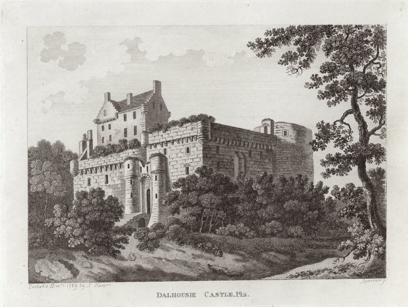 Zamek Dalhousie autorstwa Scottish School