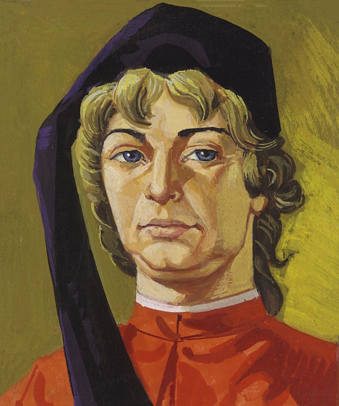 Amerigo Vespucci (gwasz na papierze) autorstwa Severino Baraldi