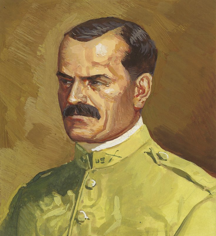 Pułkownik Gaillard (gwasz na papierze) autorstwa Severino Baraldi