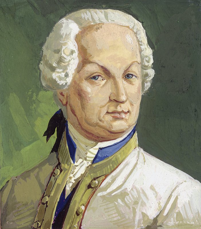Hrabia Maximilian von Browne (gwasz na papierze) autorstwa Severino Baraldi