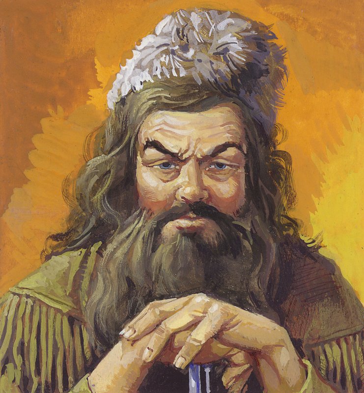 Daniel Boone (gwasz na papierze) autorstwa Severino Baraldi