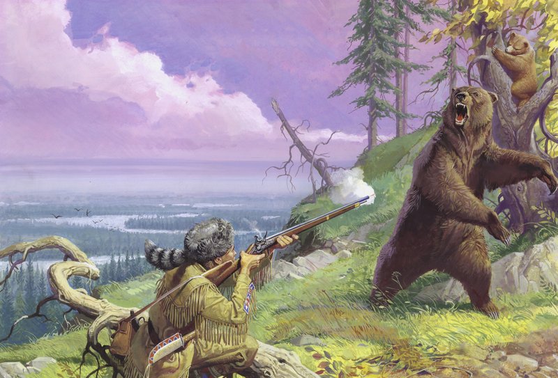 Daniel Boone przeciera dzikie szlaki autorstwa Severino Baraldi