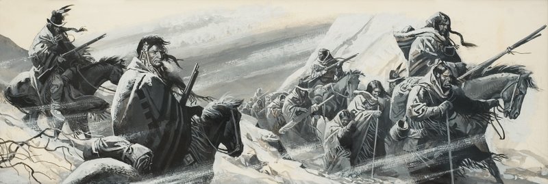 Wyprawa Nez Perce autorstwa Severino Baraldi